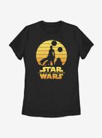 Star Wars: The Rise Of Skywalker Rey BB-8 Sunset Womens T-Shirt