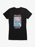 Peace And Love Girls T-Shirt