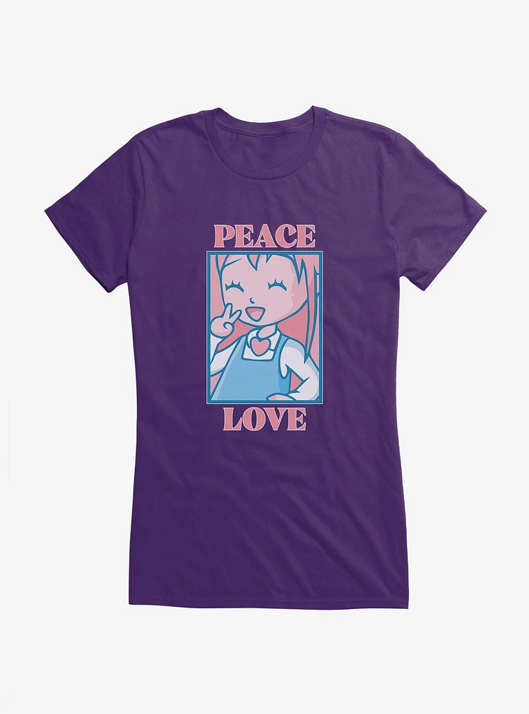Peace And Love Girls T-Shirt