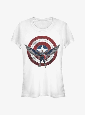 Marvel The Falcon And Winter Soldier Sam Wilson Is Captain America Girls T-Shirt
