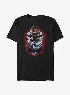 Marvel The Falcon And Winter Soldier Sam Wilson Captain America Portrait T-Shirt