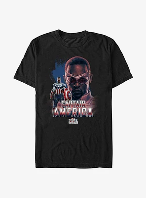 Marvel The Falcon And Winter Soldier Sam Wilson Captain America Fierce Pose T-Shirt