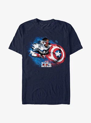 Marvel The Falcon And Winter Soldier Shield Sam Wilson Captain America T-Shirt