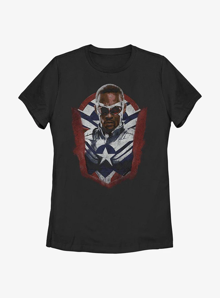 Marvel The Falcon And Winter Soldier Meet Captain America Womens T-Shirt