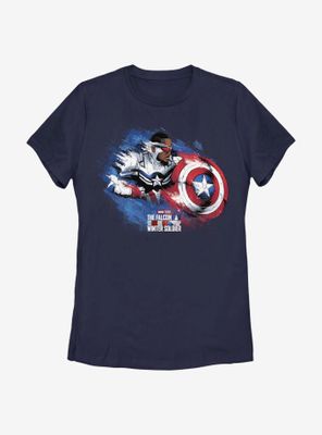Marvel The Falcon And Winter Soldier Captain America Sam Womens T-Shirt