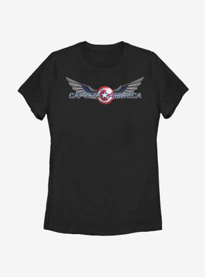 Marvel The Falcon And Winter Soldier Captain America Symbol Womens T-Shirt