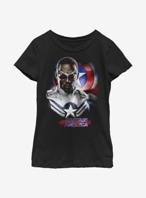 Marvel The Falcon And Winter Soldier Sam Captain America Youth Girls T-Shirt