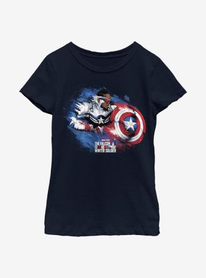 Marvel The Falcon And Winter Soldier Captain America Sam Youth Girls T-Shirt