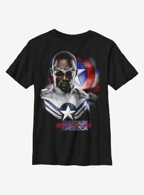 Marvel The Falcon And Winter Soldier Sam Captain America Youth T-Shirt