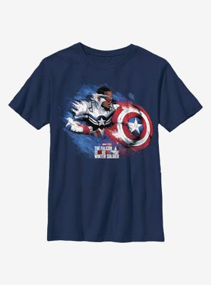Marvel The Falcon And Winter Soldier Captain America Sam Youth T-Shirt
