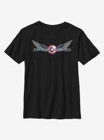 Marvel The Falcon And Winter Soldier Captain America Symbol Youth T-Shirt