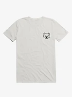 Bear Black And White Minimalist Pictogram T-Shirt