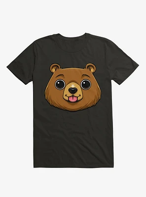 Bear Face Black T-Shirt