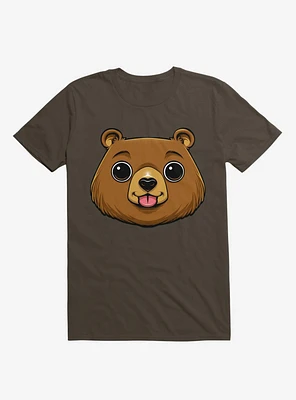 Bear Face Brown T-Shirt