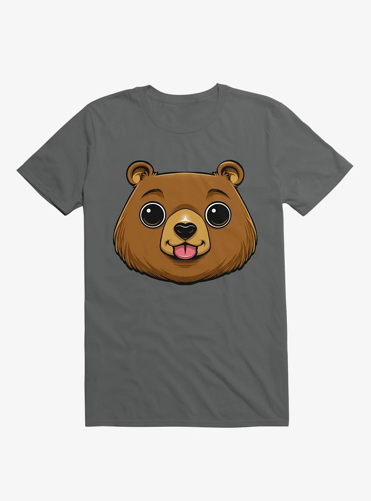 Bear Face Charcoal Grey T-Shirt