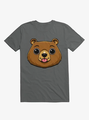 Bear Face Charcoal Grey T-Shirt