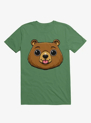 Bear Face Kelly Green T-Shirt