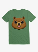 Bear Face Kelly Green T-Shirt