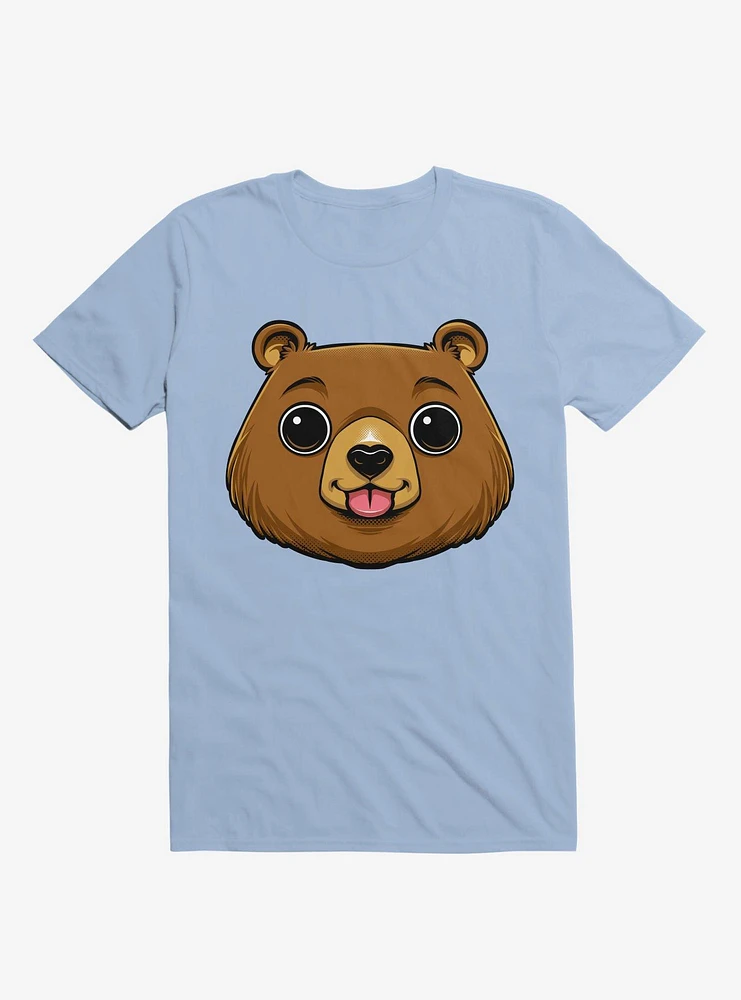 Bear Face Light Blue T-Shirt