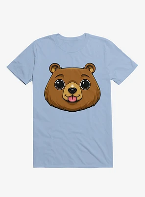 Bear Face Light Blue T-Shirt