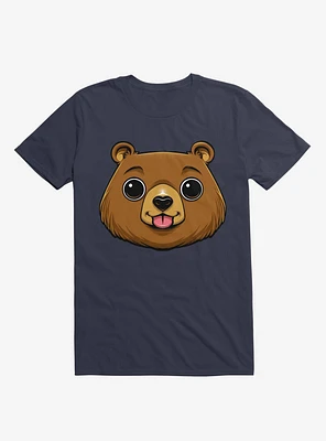 Bear Face Navy Blue T-Shirt