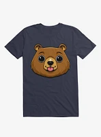 Bear Face Navy Blue T-Shirt