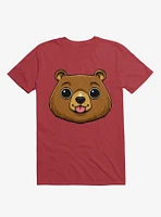 Bear Face Red T-Shirt