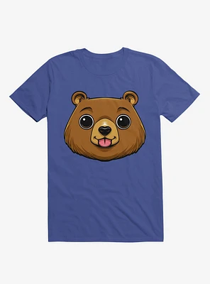 Bear Face Royal Blue T-Shirt