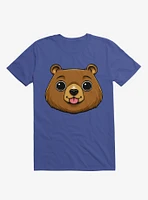 Bear Face Royal Blue T-Shirt