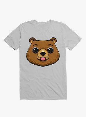 Bear Face Ice Grey T-Shirt