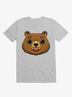 Bear Face Ice Grey T-Shirt