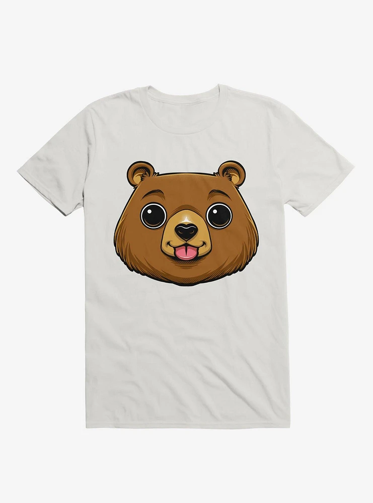 Bear Face White T-Shirt