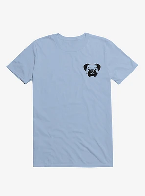 Dog Minimalist Pictogram Light Blue T-Shirt