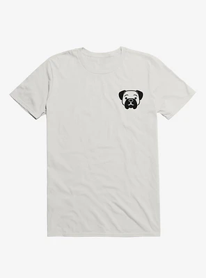 Dog Minimalist Pictogram White T-Shirt