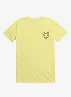 Fox Black And White Minimalist Pictogram T-Shirt