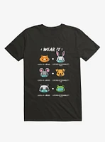 How To Wear A Face Mask Cute Animals T-Shirt