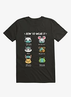 How Not To Wear A Face Mask Cute Animals T-Shirt