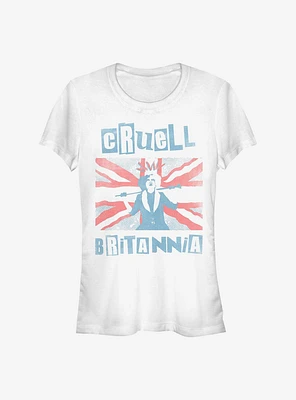 Disney Cruella Cruell Britannia Girls T-Shirt