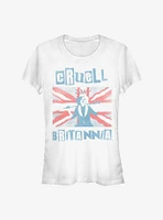 Disney Cruella Cruell Britannia Girls T-Shirt