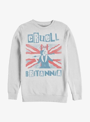 Disney Cruella Cruell Britannia Crew Sweatshirt