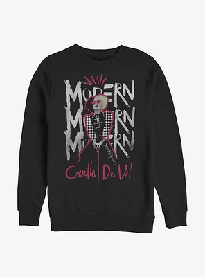Disney Cruella Modern Masterpiece Crew Sweatshirt