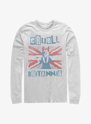 Disney Cruella Cruell Britannia Long-Sleeve T-Shirt