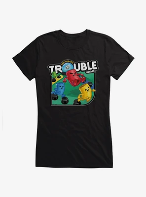 Pop O Matic Trouble Game Logo Girls T-Shirt