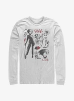 Disney Cruella Fashion Sketches Long-Sleeve T-Shirt