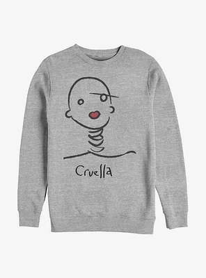 Disney Cruella Doodle Crew Sweatshirt