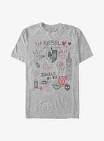 Disney Cruella Rebel Queen Doodles T-Shirt