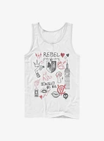 Disney Cruella Rebel Queen Doodles Tank