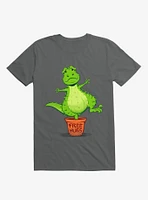 Cactus Rex Free Hugs Charcoal Grey T-Shirt