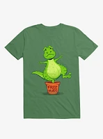 Cactus Rex Free Hugs Kelly Green T-Shirt