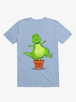 Cactus Rex Free Hugs Light Blue T-Shirt